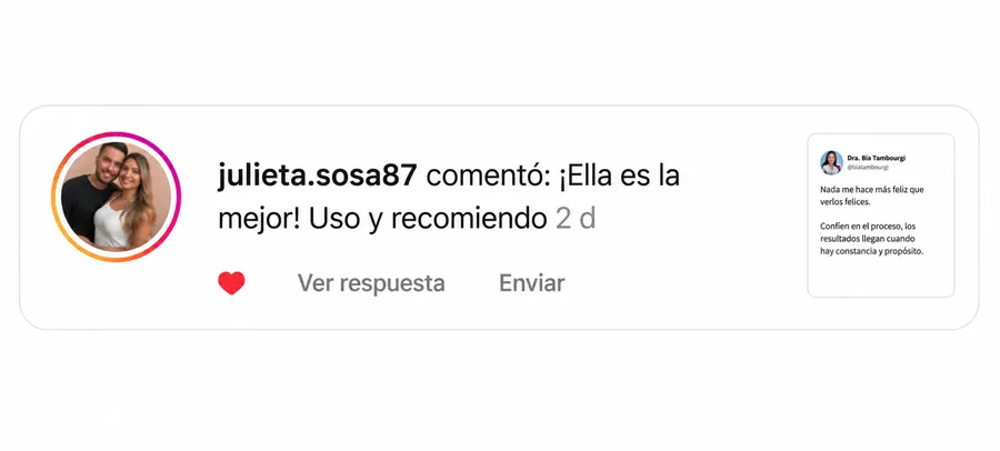 Comentario recomendando el kit